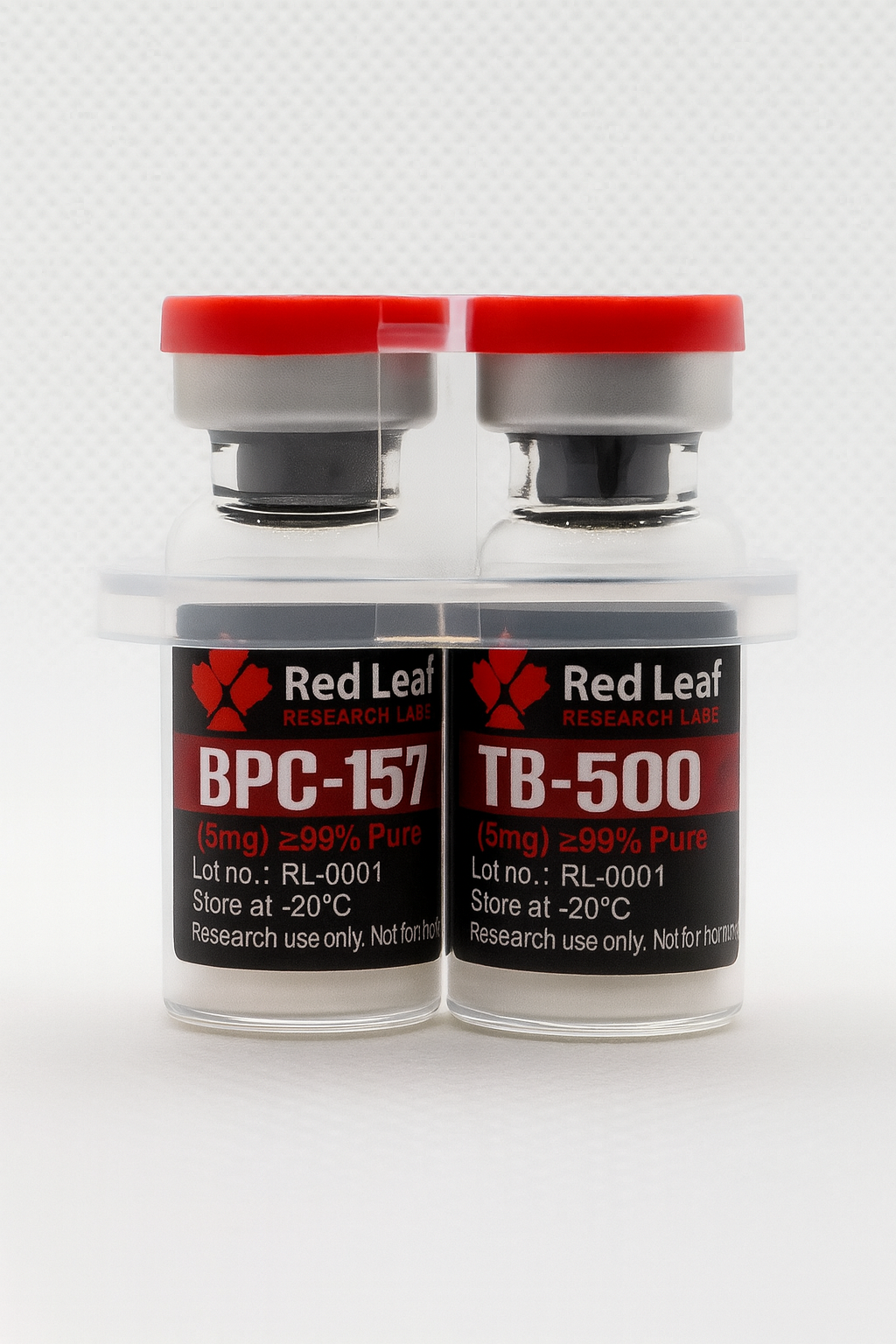 Compact Storage Case for 2 vials (3ml size, 13mm cap). Plastic casing only