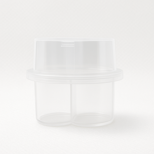 Compact Storage Case for 2 vials (3ml size, 13mm cap). Plastic casing only