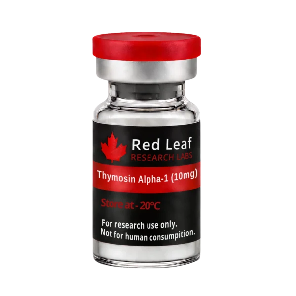 Thymosin Alpha-1 10mg research vial from Red Leaf Research Labs